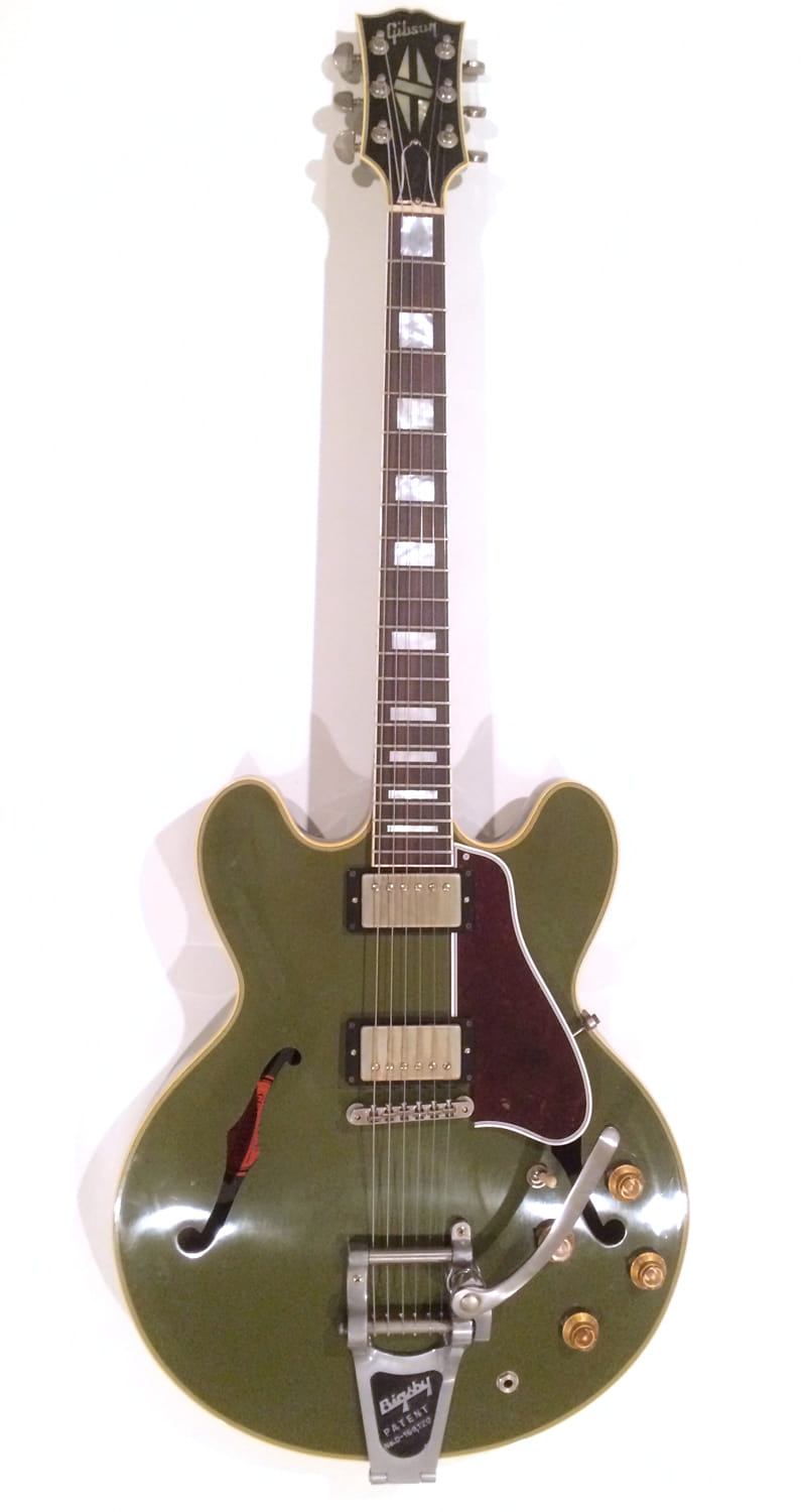 No.14 Gibson Memphis ES-355 Bigsby VOS 2015 Olive Drab Green | Ken  Yokoyama(Band) OFFICIAL SITE