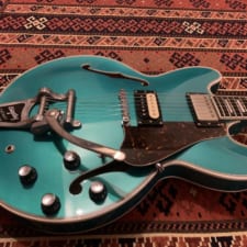 レア品　woodstics 横山健　kenyokoyama  ナイロンジャケット No.32 Woodstics Semi-Hollow Type Proto | Ken Yokoyama(Band