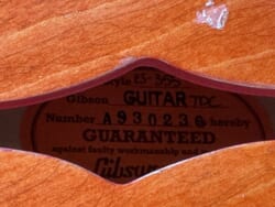 No.46 Gibson Custom Shop Murphy Lab 1959 ES-355 Watermelon Red Light Aged